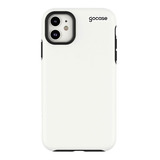 Capa Capinha Gocase Anti Impacto Dupla Branca P iPhone - 384 Cor iPhone 11 Clear Logo Black