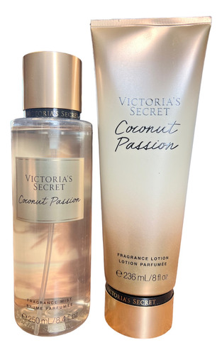 Set Victoria's Secret Crema Y Body Mist Coconut Passion