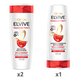 Pack 2 Shampoo Elvive Rt5 370 Ml + 1 Balsamo Rt5 370 Ml