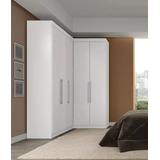 Guarda-roupa Closet Canto 5 Portas 4 Gavetas Modulado Modena