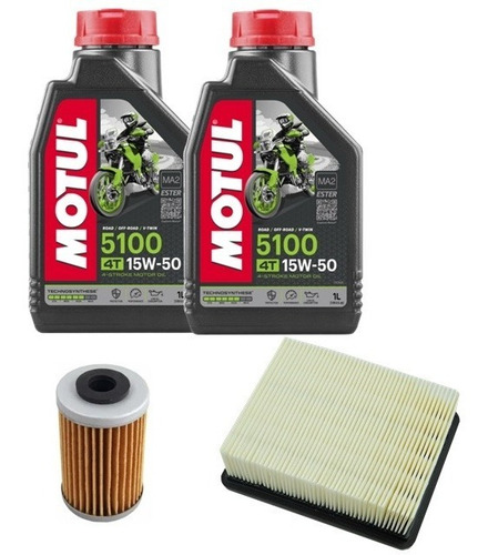 Kit Service Ktm Duke 200 Filtros + Aceite Semi Jm Motos