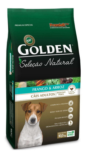 Ração Golden Seleção Natural Cães Adultos Mini Bits 1kg