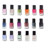 Kit Manicura 15 Esmaltes Tradicionales + 2 Bases + 2 Tops