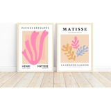 Set X2 Cuadros 33x43 Decorativos Matisse Living Dormitorio