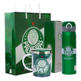 Garrafa Squeeze Caneca Termica Palmeiras Café Agua Cerveja