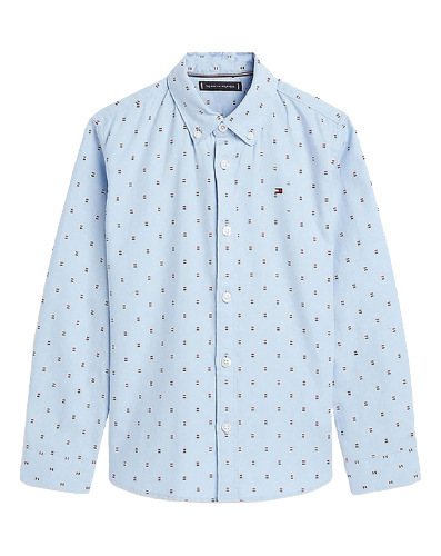 Tommy Hilfiger- Oxford Dobby Shirt In Blue