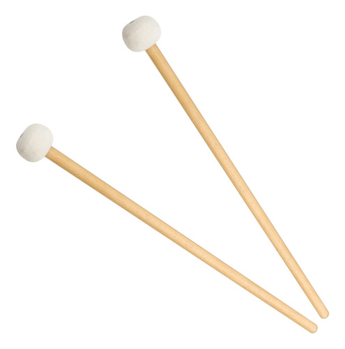 Mallets Mallets Drum Pair Instrument White Felt 1 Alça