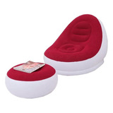 Sofa Puff, Sillon De Descanso Inflable Con Pedal 