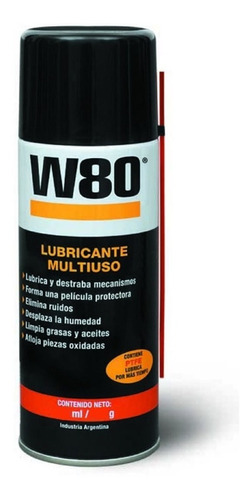 Lubricante Aero Multiuso Con Teflon Aceite W80 250ml 168gr