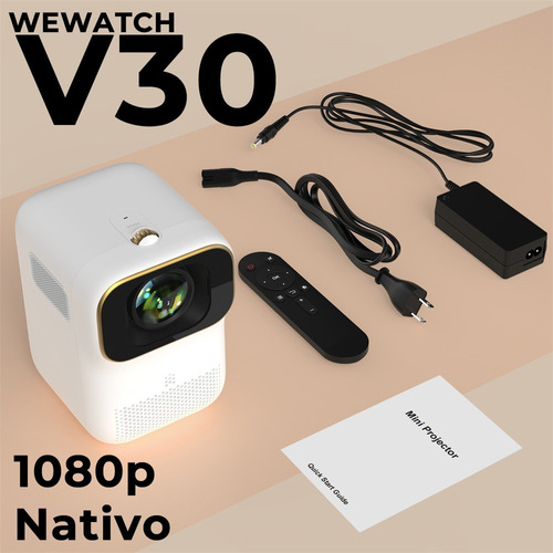 Projetor Portátil Mini Wewatch V30 1080p Novo Na Caixa