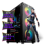 Pc Cpu Gamer Core I7 16gb Ssd 240gb Geforce 4gb + Wifi