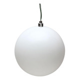 482957 4 Pulgadas Bola Blanca Mate Adorno Para Arbol De Navi