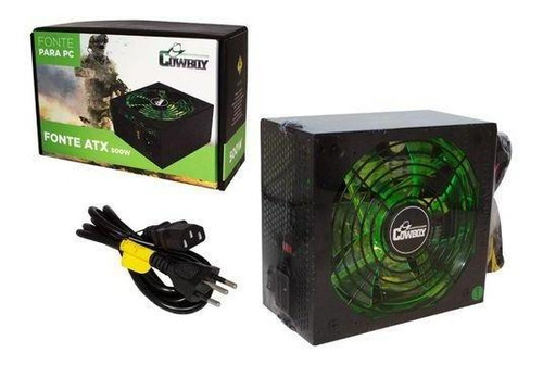 Fonte Atx 500w Reais Gamer Silenciosa Para Pc 24pinos Bivolt