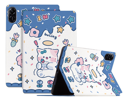 Funda De Piel Pintada Con Dibujos Animados For Honor Pad X9