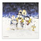 Guardanapo Para Decoupage Com 20 Uni Singing Snowmen