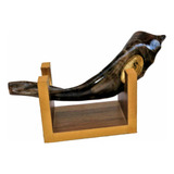 Shofar De Chifre De Cabra Italiana + Suporte