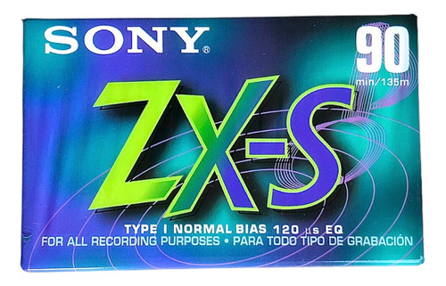 Casette Sony Audio Zx-s S 90 Min Type I Normal Bias