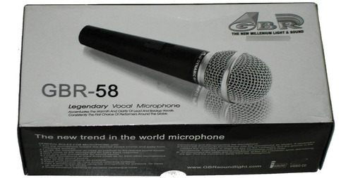 Microfono M58 Dinamico Unidireccional Cable Profesional