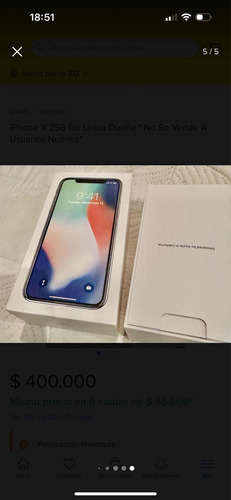 iPhone X 256 G El Teléfono Funciona Ok Batería Al 80