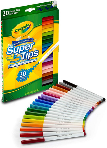 Lápices Crayola Súper Tips 20 Colores