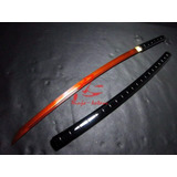 Shirasaya Espada Samurai Lâmina Vermelha Aço Carbono 9260