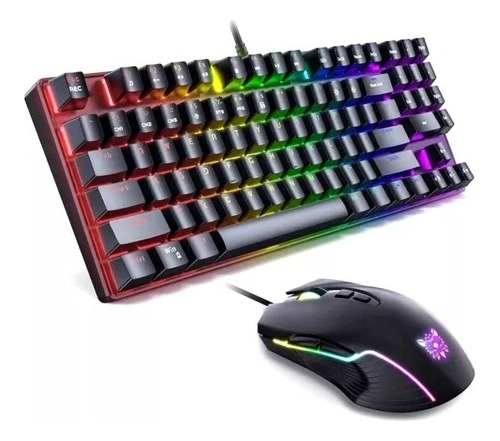 Kit Gamer Onikuma Teclado Mecánico G26 Rgb + Mouse Rgb Cw905