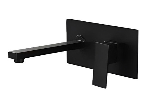 Mezclador Mono Control De Pared Lavamanos De Alta Gama Negro