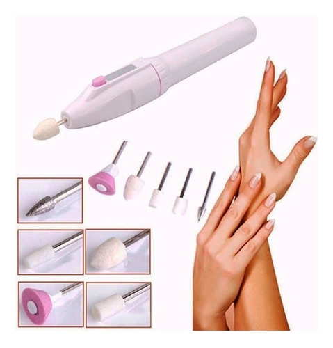 Lixa Unha Elétrica Manicure Pedicure Sem Fio Profissional+nf