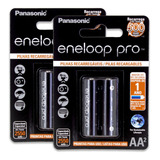 Pilha  Recarregável Aa Panasonic Eneloop Pro Cilíndrica