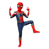 Traje De Fiesta De Cosplay De Iron Spiderman .
