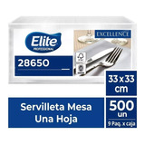 Servilleta Mesa Elite 3 Paquetes X 500 Unidades.