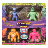 Flexors 4 Pack Estirables Monster Series Espacial Marciano