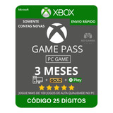 Xbox Game Pass Pc - 3 Meses Código 25 Dígitos