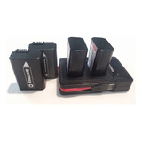 Kit 4x Baterias + Carregador Batmax Np-fw50. Compatível Sony