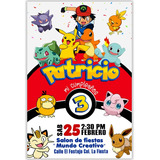 Invitacion Digital Pikachu Pokemon Personalizada