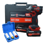 Kit Chave Impacto 1/2 2 Bateria 4a 21v Sigma Tools + Soquete