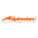 Alpinestar Logo Sticker Vinil 2 Pzs Orange $135 Mikegamesmx