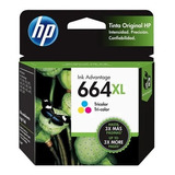 Combo Hp 664xl Tricolor, 664 Negro Original