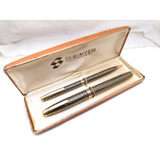 Sheaffer Imperial Sovereing Pluma Fuente Y Lapicero 14k Gf