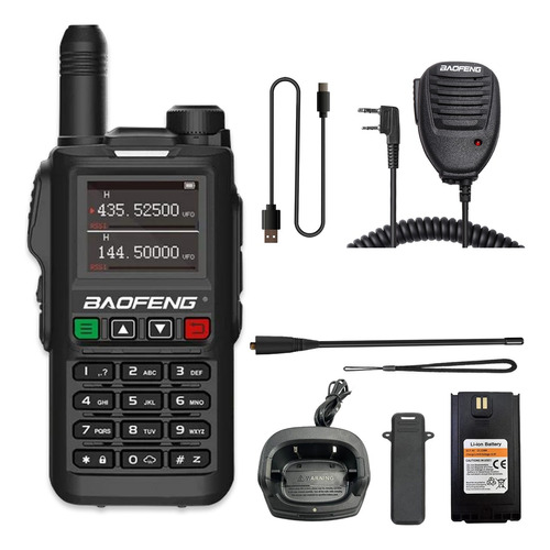 Baofeng Radios Boquitoquis Gps 10w Am/fm Uhf/vhf Lcd Type C