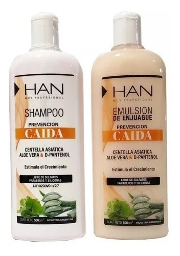 Combo Shampoo+acondicionador Anti- Caída Han 500ml 