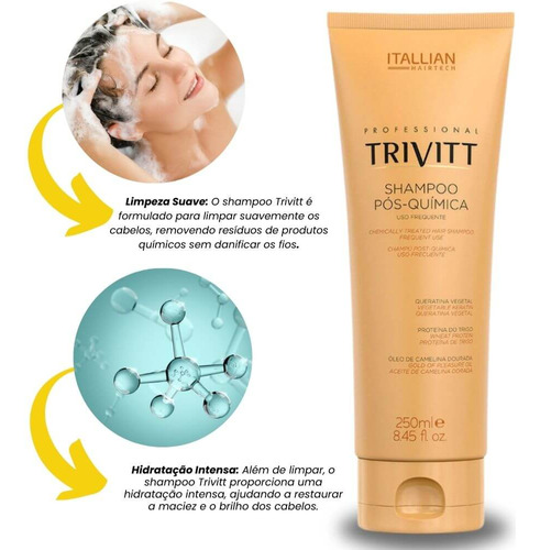 Xampu Hidratante Trivitt 280 Ml Itallian Color