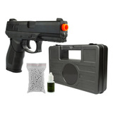 Pistolinha Barato Air Soft 24/7 + Maleta + Óleo + 300 Bbs