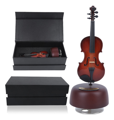 Caja De Música Con Forma De Violín, Instrumento Musical De M