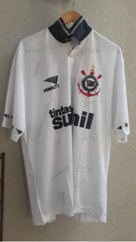Camisa 11 Autografada  Corinthians Ano 1996 Penalty Tam. Gg