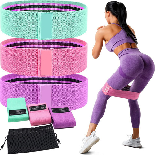 Kit 3 Faixa Elastica Hip Mini Band Treino Exercicio Academia