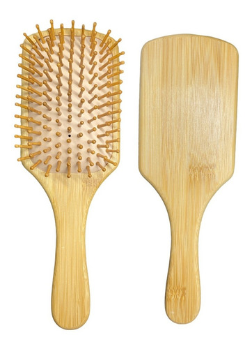 Cepillo Para Cabello De Bambú Antifrizz