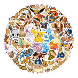 Eevee Pokemon A 50 Calcomanias Stickers D Pvs Vs Agua Anime