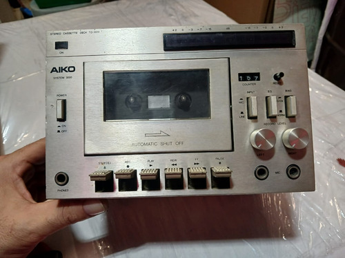 Audio Cassete Tape Aiko Td-3000 Perfeito