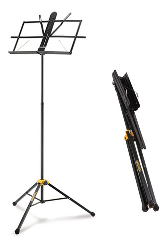 Suporte De Partitura Hercules Bs100b Dobrável Compacto